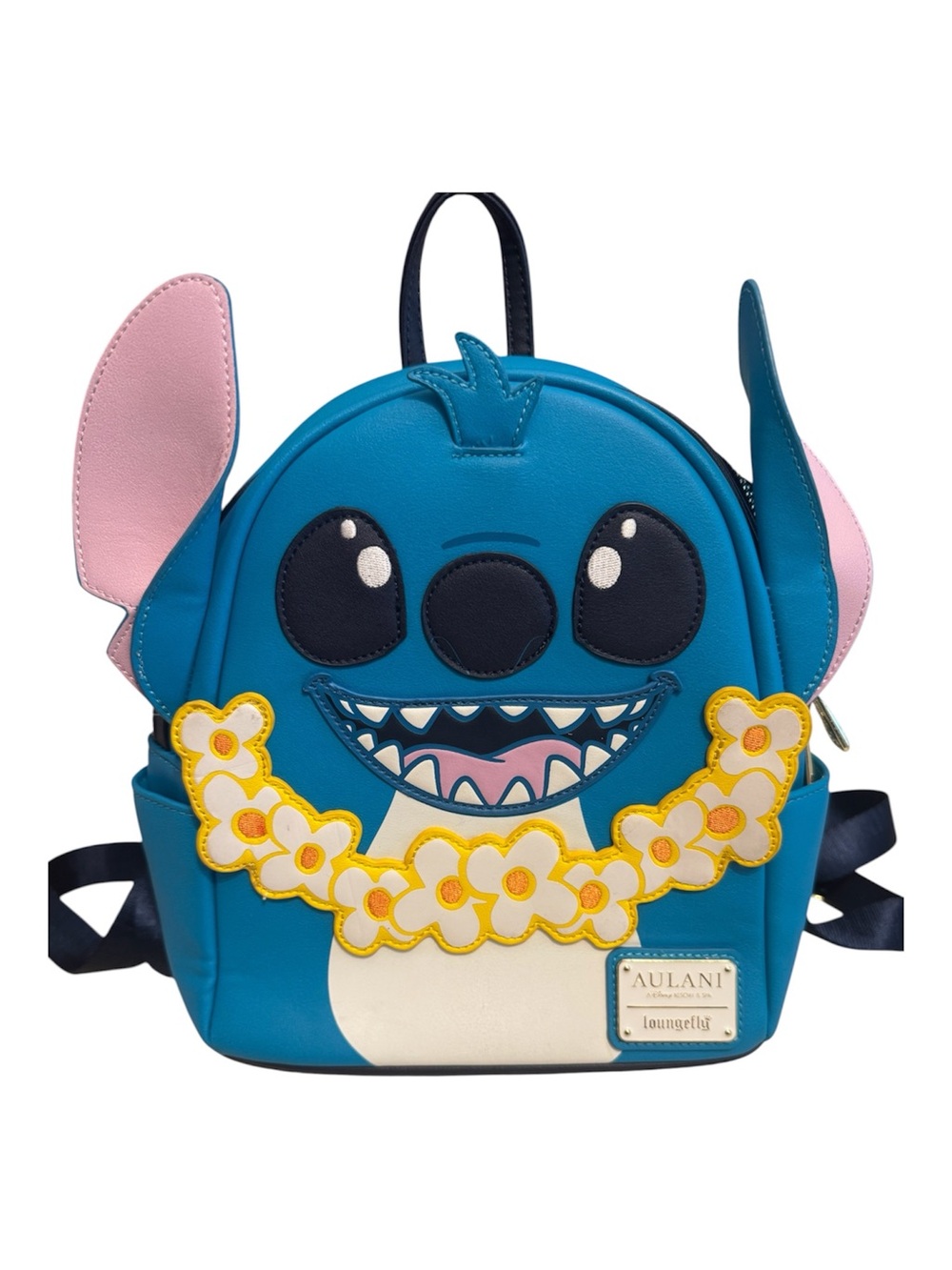 NWOT 2021 Disney Aulani Resort and Spa Stitch with Lei Loungefly Mini Backpack